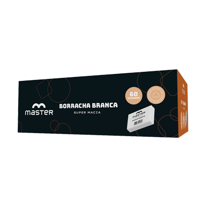 BORRACHA BRANCA RETANGULAR Nº60